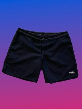 Y2K low rise Roxy board shorts quick-dry in black